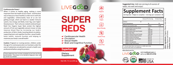 LIVEGOOD Organic Super Reds